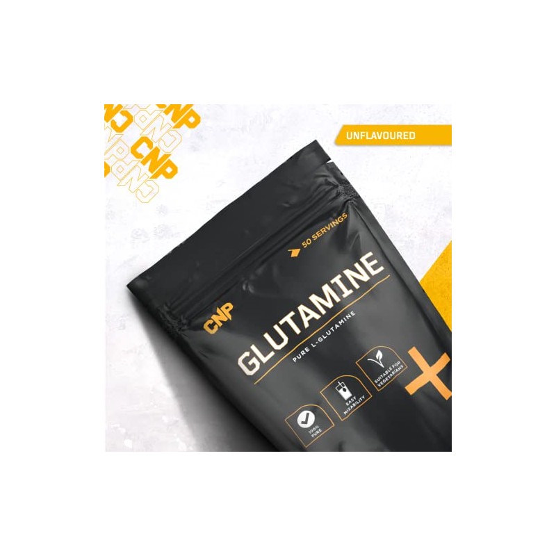 CNP Professional Glutamine, 100% Pure L-Glutamine Powder, 250g Pouch