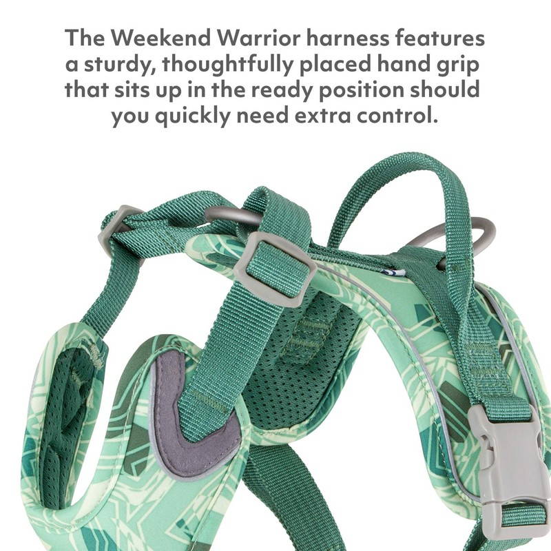 Hurtta Weekend Warrior Park Camo Dog Harness, 39-47"