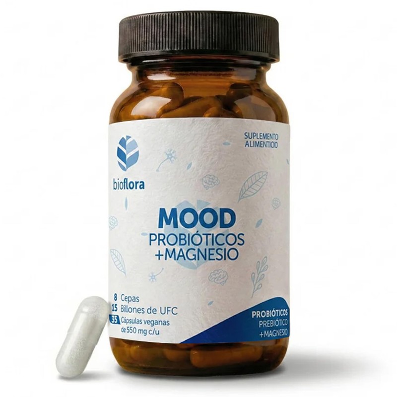 Probióticos y Prebióticos Citrato y Glicinato de Magnesio BIOFLORA Mood