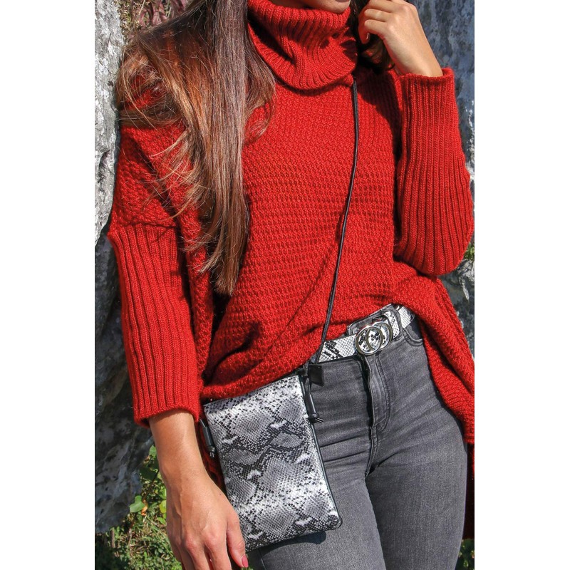 styleBREAKER 02012305 Women's Mini Bag Shoulder Bag in Snake Look,