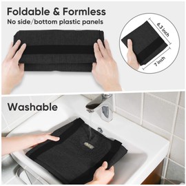 BALEINE Extra Large Storage Tote with Zippers & Carrying Handles, Heavy-Duty Oxford Fabric Moving Bags for Laundry, Space Saving, Storage, Charcoal Black, 1-Pack