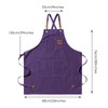 BOOWEN Unisex Apron Cotton Canvas Aprons with 3 Pockets Adjustable