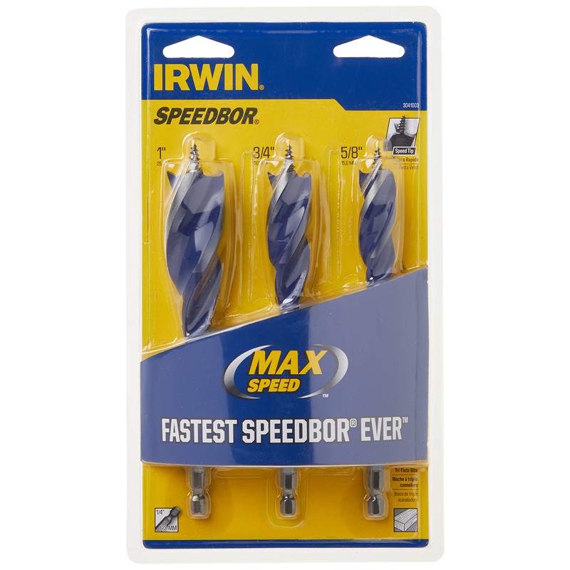 IRWIN Drill Bit Set for Wood, 3-Piece (3041003)