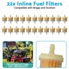 MAX COOL 22PCS Inline Fuel Filters Suitable for Briggs and