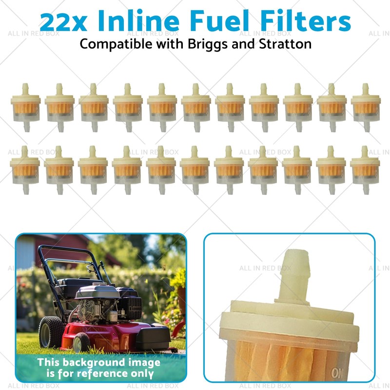 MAX COOL 22PCS Inline Fuel Filters Suitable for Briggs and