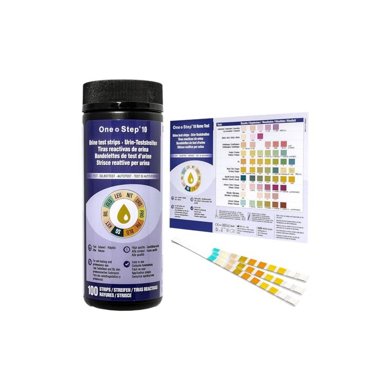 Health Test for 10 Indicators - 100 Urine Test Strips