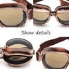 kucehiup Vintage Aviator Goggles Motorcycle Goggles (Smoke lenses)