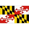 MARYLAND STATE PREMIUM PRINTED FLAG 100% POLYESTER 3X5 FEET WITH METAL EYELETS