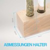 Tuuters Spice Rack Wooden Spice Rack with Test Tubes and