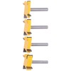 Spoilboard Surfacing Router Bit Set 4 Flute Rabbet Slot Flattening