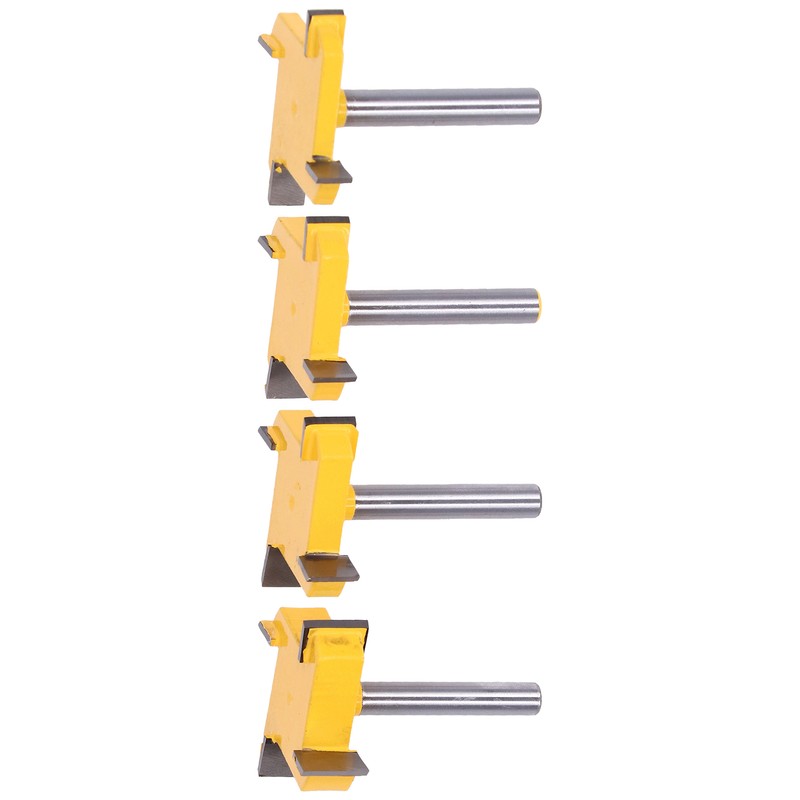 Spoilboard Surfacing Router Bit Set 4 Flute Rabbet Slot Flattening