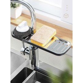 MHTECH Shower Shelf for Shampoo, Soap (No Drilling), Grey and Black (Combination ABS and Stainless Steel) (SLJ-CK-Heise)