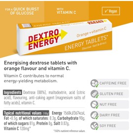 Dextro Multipack, 2 Packs Orange & 2 Packs Blackcurrant, 56 Energy Tablets