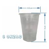 San Jorge 100 Vasos Desechables #6 De Plástico 6 Onzas
