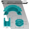 AUTMATCH D Ring Shackle Isolators Washers Kit - 2 Rubber