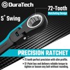 DURATECH Stubby Flex-head Ratcheting Combination Wrench Set, 8-piece, Metric, 9