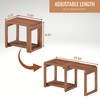 Tranquillo Extend Length 29 Inches Shower Stool Bench Chair (Teak,