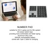 Wireless Number Pad 35 Keys Scissor Switch BT5.0 Aluminium Alloy
