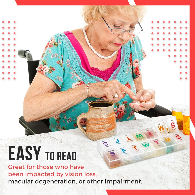 Weekly Pill Box - Large - Pack of 2