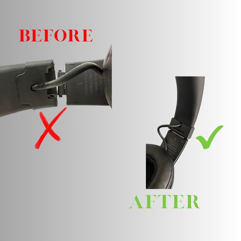 Emalpe Replacement Hinges for Skullcandy Crusher Wireless Over-Ear Headphones (2