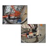 ZFYQ Bicycle Kickstand Aluminium Adjustable Bicycle Backrest Holder with Hexagonal