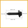Partuto 8pcs 6 x 35mm Stainless Steel Black Screw for