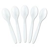 Plasticpro Disposable White Plastic Tea Spoons Heavyweight Utensils Pack of