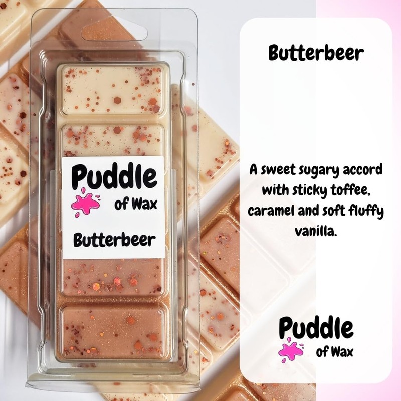 Puddle of Wax - Butterbeer Soy Wax Melt Snap Bar
