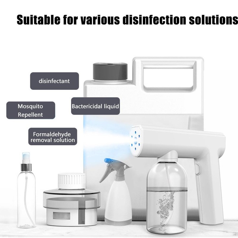 Portable Nano Sprayer Rechargeable Blue Light Handheld Sprayer Electric Large
