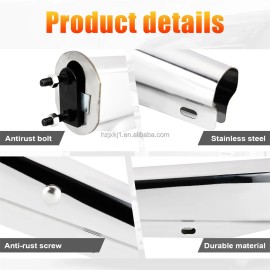 OEM 30 Inch Stainless Steel Straight Mud Flap Hanger Semi Truck Trailer Accessories 2PCS 1SET Bolt Space 2-1/2"Specification: bolt spacing:11/8"