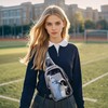 TINYAT Clear Sling Bag Stadium Approved Transparent Bag Crossbody Casual
