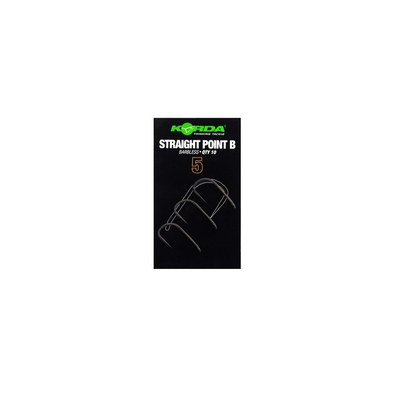 Korda Straight Point Barbless Qty 10 (Size 6)