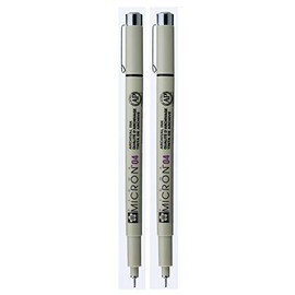 SAKURA PIGMA MICRON BLACK OPEN STOCK, PACK OF 2 PENS (04)