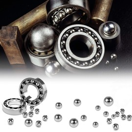 Fumanduo 530Pcs Precision Bearing Balls, 2-8mm Metric Precision Chrome Steel Bearing Ball Bicycle Bearing Ball Assortment Kit for Casters, Conveyors, Skates, Bicycles(11 Sizes)