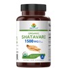 Brieofood Organic Shatavari 1500mg, 45 Servings, Vegetarian, Gluten Free, 90