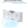EZ-CHILL 9” Window Fan with Remote Control, 3 Speed Dual