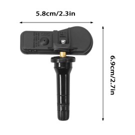 KASturbo 4pcs Tyre Pressure Sensors TPMS Compatible with 2007-2023 Berlingo C4 C5, 207 208 308 508 Tyre Pressure Sensors Control Replaces 9802003680, 95020036880