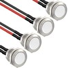 RUNCCI-YUN 4 Pieces 16mm Momentary Push Button Switch Waterproof Push