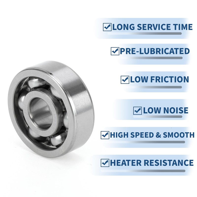 ACROPIX 6301 & Deep Groove Ball Bearings P5 12x37x12mm Lubricated