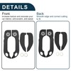 X AUTOHAUX Leather Car Door Anti Kick Pad Sticker for