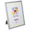 Nakabayashi F-TMS-411-B Two-Tone Photo Frame, A4/B5 Blue