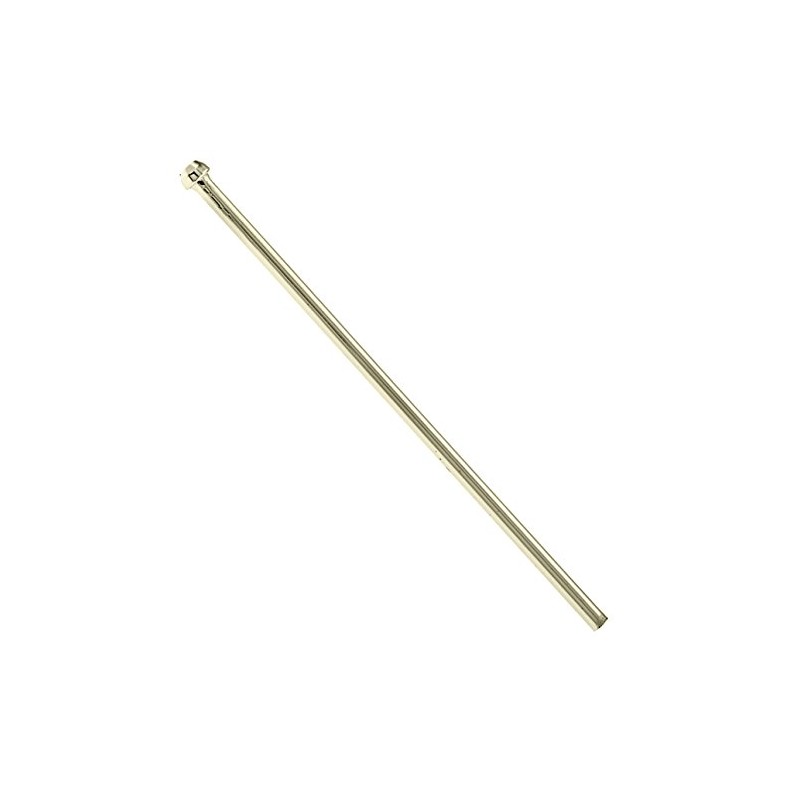 Westbrass D119-03 3/8" x 12" Annealed Brass Bullnose Faucet Riser,