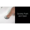 Hibbent Push and Seal Pop Up Drain Stopper with Overflow