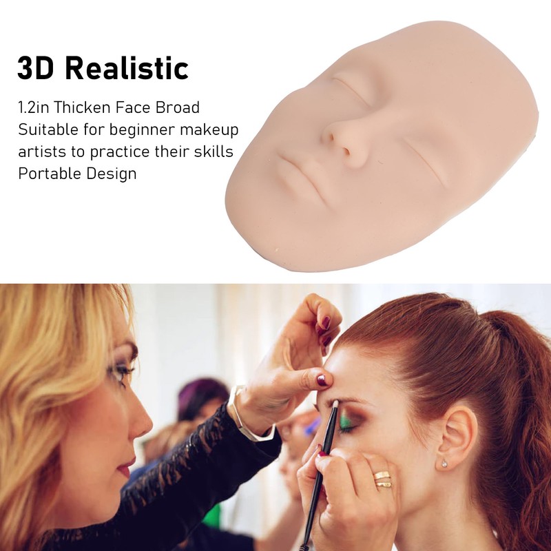 Makeup Practice Face Kit 3D Realistic Full Face Practice Broad