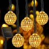 Solar Moroccan String Lights Outdoor Waterproof 35.6 Ft 60 LED,