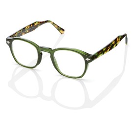 Green Readers Net Zero Readers, Olive, +2.50 Round Reading Glasses, 140mm + 2.5
