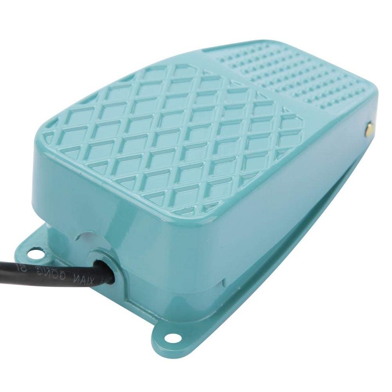 Akozon TFS-2 Foot Pedal Switch, Foot Operation, Anti-Slip, Aluminum, Two-Handed,