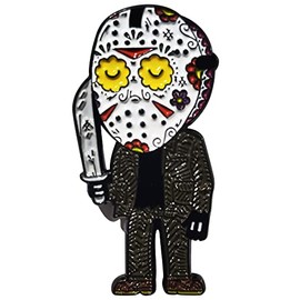 Jason Voorhees Inspired Day of the Dead Enamel Pin