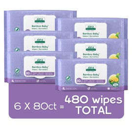 Aleva Naturals Bamboo Baby Wipes - 480 ct