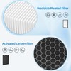 P700BB-W Replacement Filter Set Compatible with Brondell Pro Air Purifiers